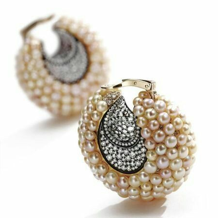 Classic Pearl Basket Earrings