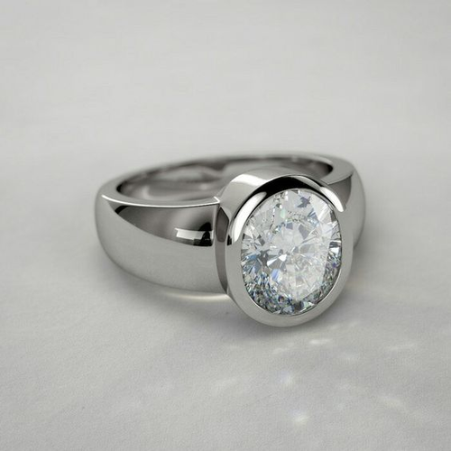 Antique Silver Ring with Vintage Glass