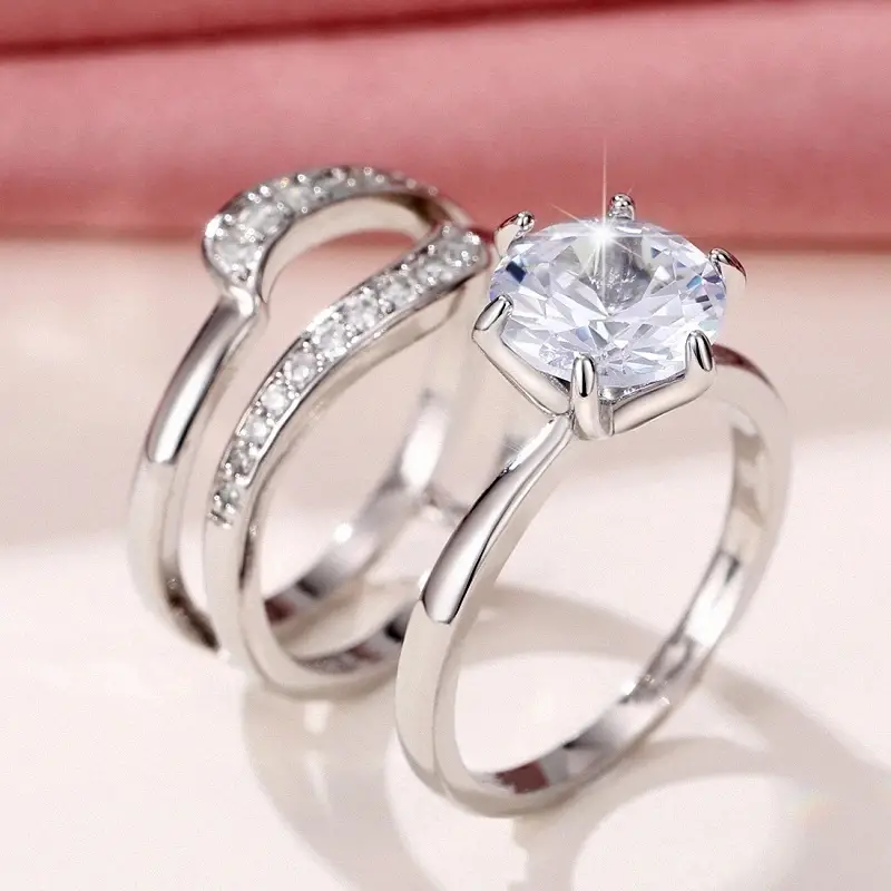 Classic Silver Zirconia Ring Collection