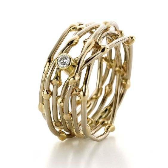 Classic Multi-Layered Gold Ring