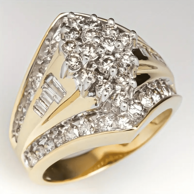 Retro Gold Glittering Ring