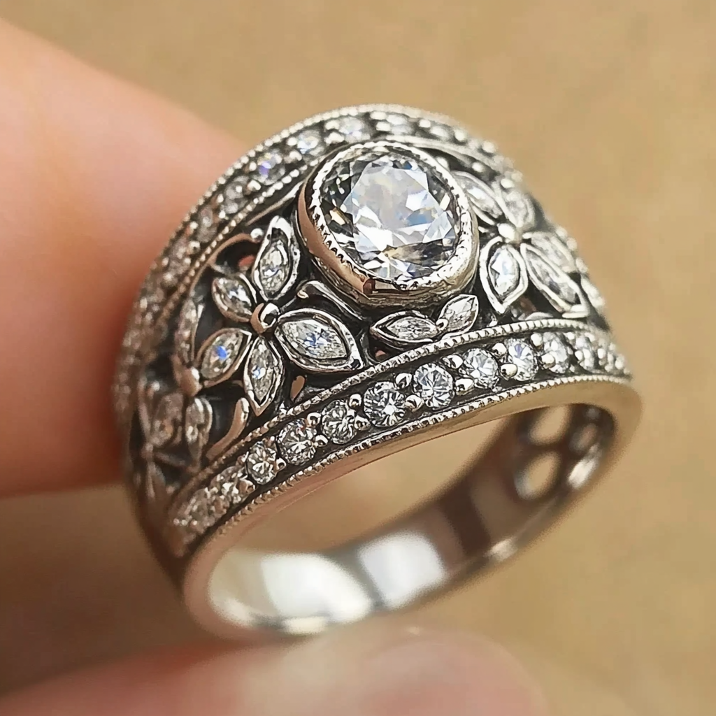 Classic Silver Radiant Ring