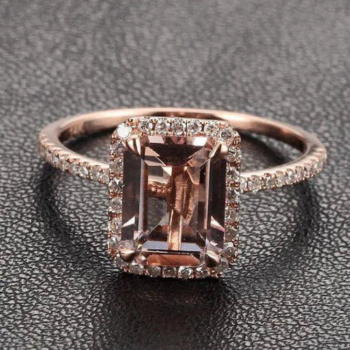 Retro Rose Glass Ring