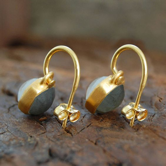 Retro Gold Crystal Earrings