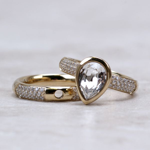 Retro Colorful Drop Ring Collection