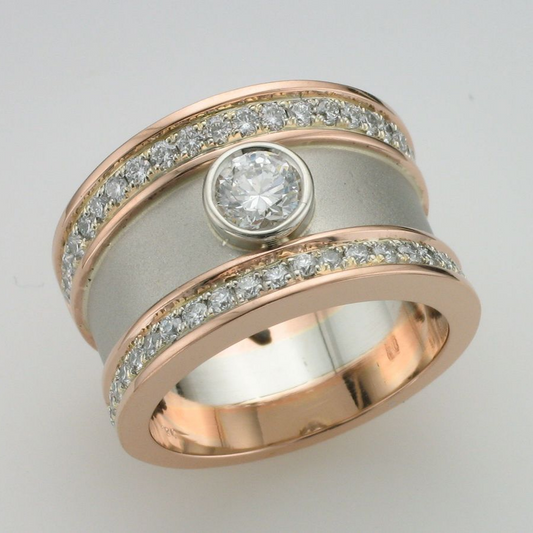 Retro Zirconia Belt Ring