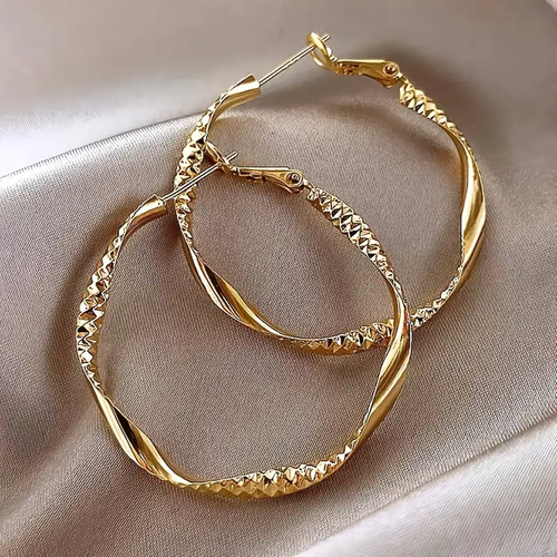 Radiant Gold Hoop Earrings