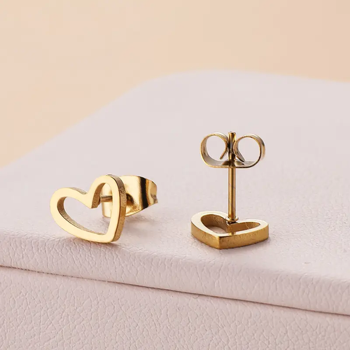 Radiant Hollow Heart Earrings