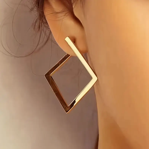 Geometric Gold Earrings