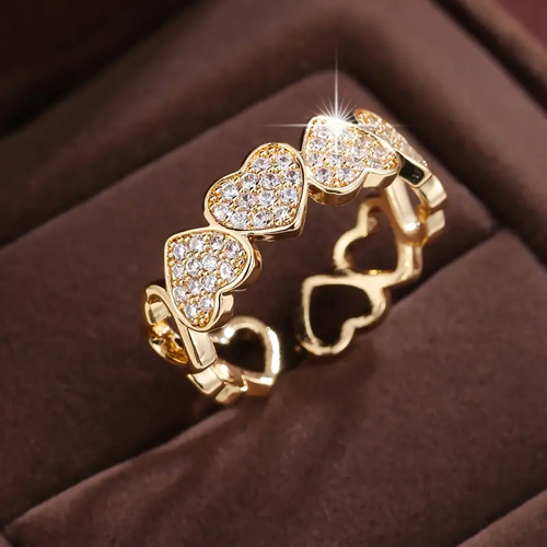 Radiant Love Gold Ring