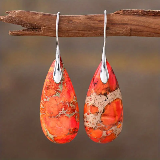 Amber Gemstone Earrings