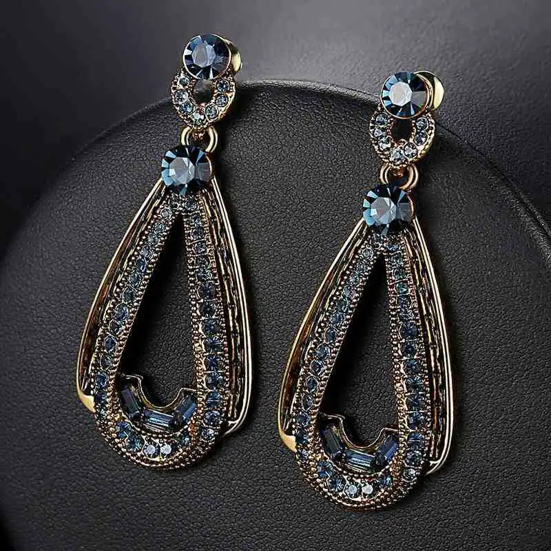Midnight Blue Zirconia Earrings