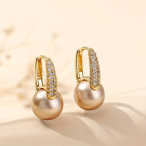 Luminous Pearl Drop Earrings