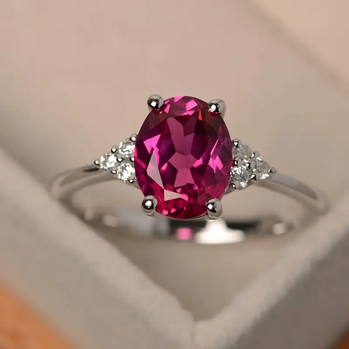 Antique Oval Garnet Ring