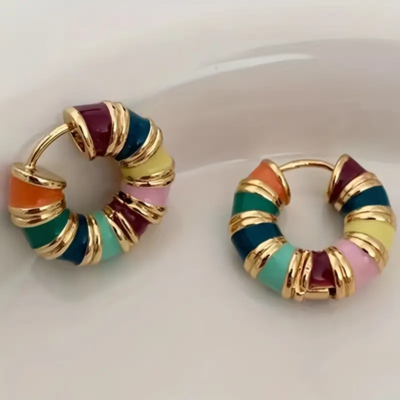 Vibrant Hoop Earrings