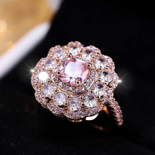 Rose Zirconia Ring