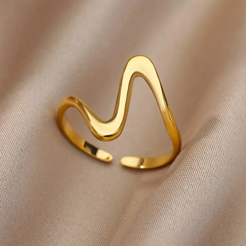 Unique Asymmetrical Gold Ring