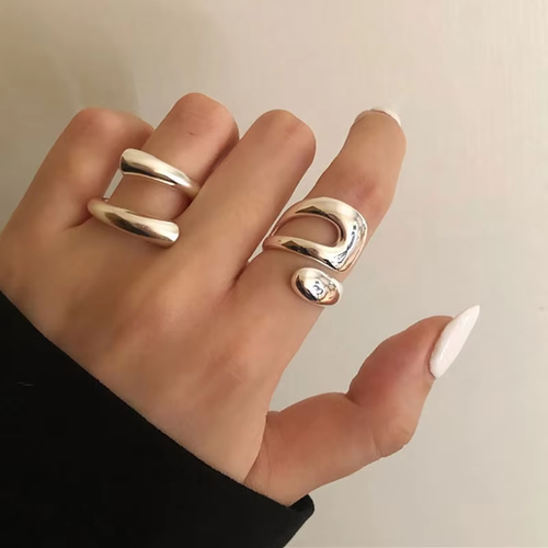 Set of Silver Rings
