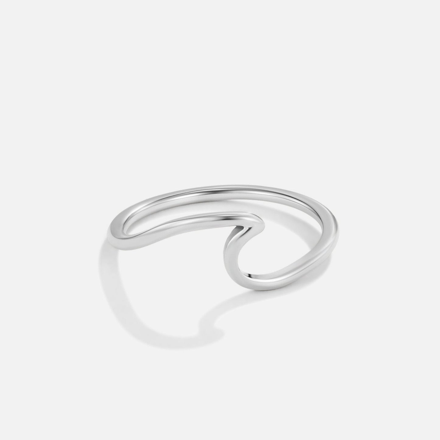 Imari Silver Ocean Wave Ring