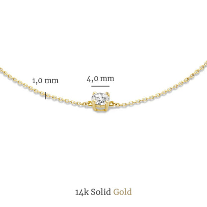 Cléa Gold Moissanite Stone Set