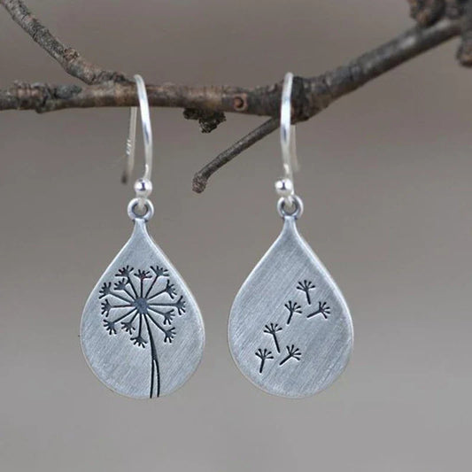 Retro Dandelion-Inspired Earrings