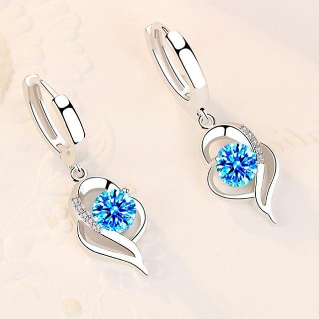 Sterling Silver Cubic Zirconia Stud Earrings