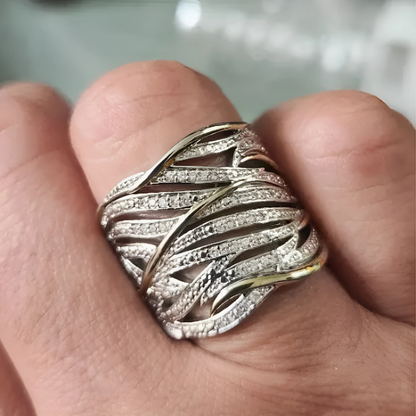 Chic Multi-Layer Twisted Ring