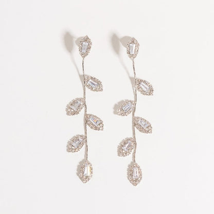 Cubic Zirconia Silver Earrings