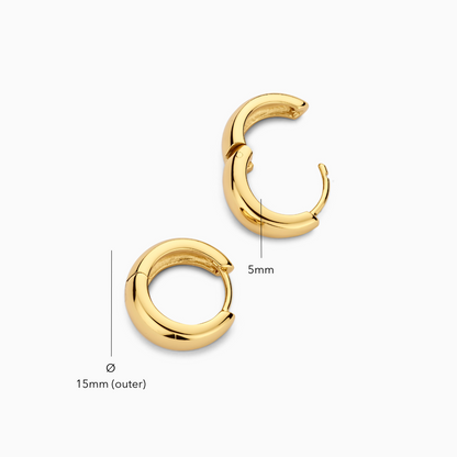 Gold Rue Hoops