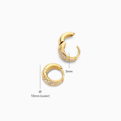 Mini Gold Jules Hoop Earrings